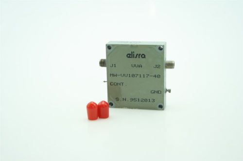 Elisra Microwave VVA variable voltage Attenuator MW-VV107117-40  TESTED