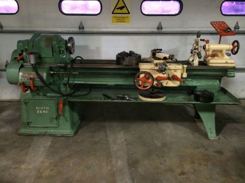 South Bend 16&#034;x60&#034; Metal Lathe 3&amp;4 Jaw Steady Rest taper attch Gunsmith tooling