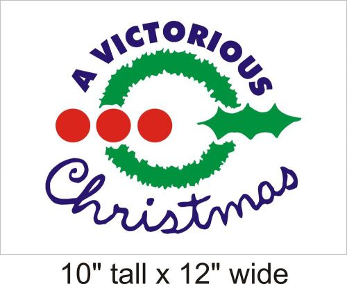 A Victorious Christmas Wall Art Decal Vinyl Sticker Mural Decor- FA 327