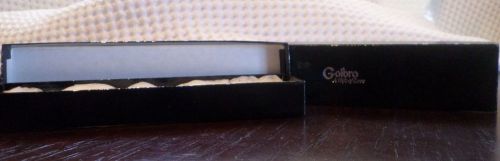 Bracelet Watch Jewelry Gift Box Black with Silver Logo ~ Golbro ~ Vintage ~ NEW