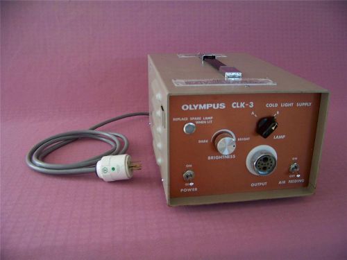 Olympus CLK-3 150 Watt Dual Light Source Cold Light Supply Air Feeding Endoscopy