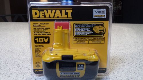 DEWALT 18 VOLT XRP, LITHIUM ION BATTERY, NEVER USED, SEALED IN PACKAGE
