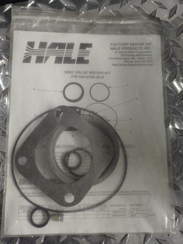 Hale Fire Pump 30BD Valve Repair Kit for Discharge Valve p/n 546-0760-50-0