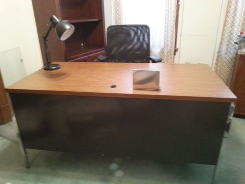 Vintage Steelcase Metal w Formica Top, Office, Profesor, Mid Century Desk