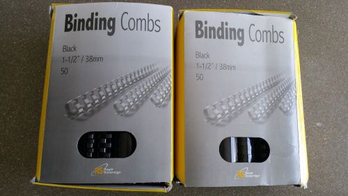 binding combs 1 1/2&#034; / 38mm 100 combs (2 boxes of 50)