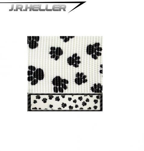 1&#039;&#039; Polyester Webbing (Multiple Patterns) USA MADE!- Puppy Paws -1 Yard