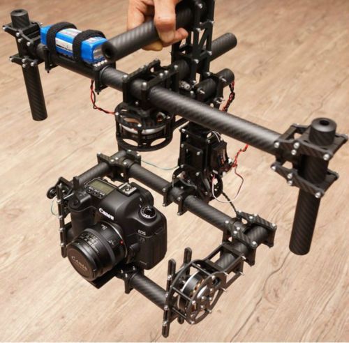 HIFLY DSLR 3-Axis Gimbal Brushless/Handle Camera Carbon Mount 5208-180T Motor