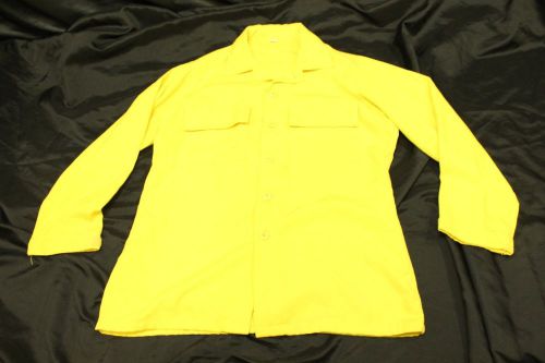 Yellow Wildland Firefighter Nomex  Aramid  Shirt Large Mens size VGC