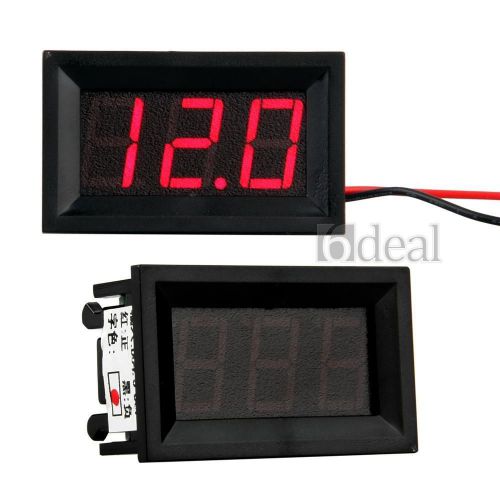2 Mini Red LED Digital Voltmeter Volt Meter Panel DC 3-30V