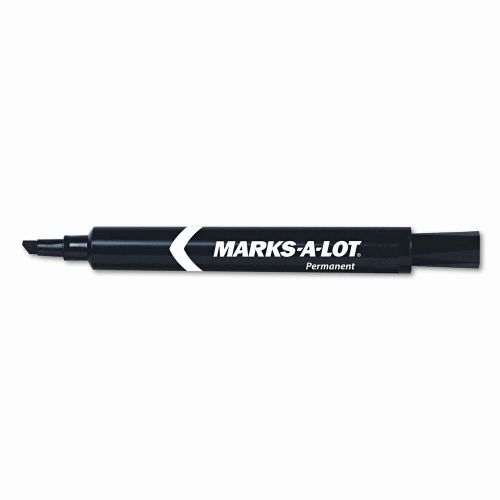 Avery consumer products permanent marker, large chisel tip, black for sale