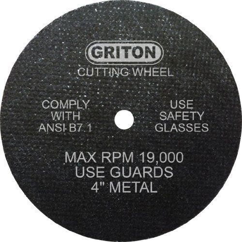 Griton CA4043 Arbor Industrial Cut Off Wheel for Metal  3/8&#034; Hole Diameter  4&#034; D