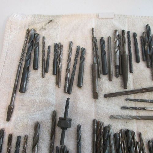 75 assorted drill bits-1/8&#034; to 1/2&#034;+ assorted chisels and stone bits-USA made