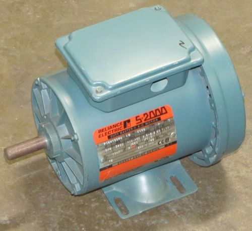 Reliance duty master s-2000 p56h1304u eg56 3/4 hp 208-230v 3450 rpm ac motor new for sale