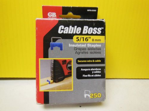 Cable Boss 5/16&#034; Insulated Staples Secures Wire &amp; Cable 250 Count