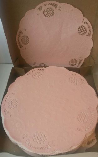 12&#034; PINK Paper Doilies Bake Cater Food Present Tablescape Craft Bulk Lot of 500