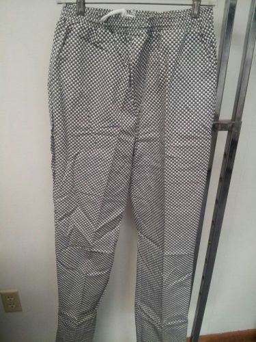 CHEF PANTS WITH HOUNDSTOOTH PATTERN MADE IN THE USA