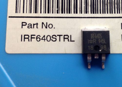 100PC &#034;NEW&#034; INT&#039;L RECTIFIER IRF640STRL TO-263 PKG 18A  200V N-CHANNEL MOSFET