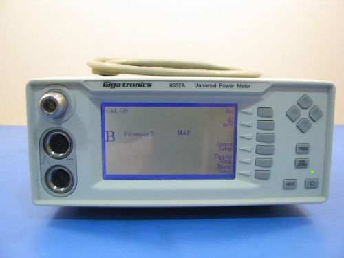 Gigatronics 8652a dual channel universal power meter, option 12: 1 ghz / 50 mhz for sale