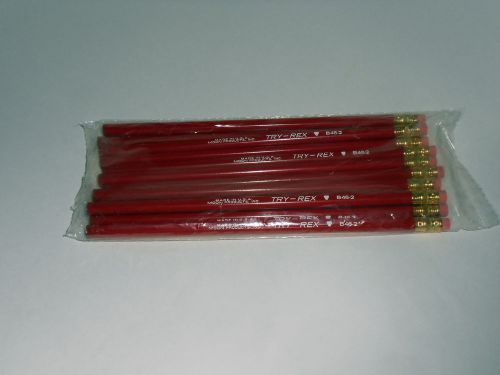 12 VINTAGE SEALED TRY-REX. BR46-2  PENCILS UN-SHARPENED USA MOON  PRODUCTS INC.