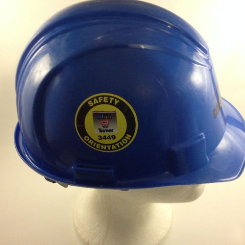 @ Condustrial Inc Hard Hat Helmet Jackson Safety Blue Charger Size Medium Used @
