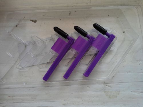 Lot of 3 purple chart recorder pens for sale