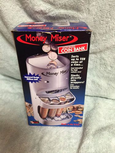Money Miser Motorized COIN SORTER Wrap Bank Mag-nif - Inc Set of Wrappers