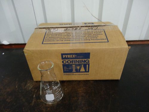 6 Pyrex Corning Ernelnmeyger Flask Heavy Duty Rim Wide Mouth 7740 Glass 250ml