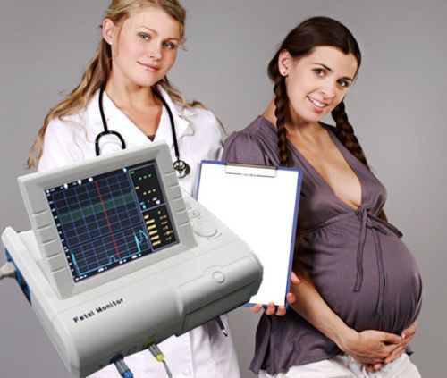 New CMS800G 24h Twins Fetal Monitor FHR Ultrasound Probe+ TOCO Probe, Printer,CE