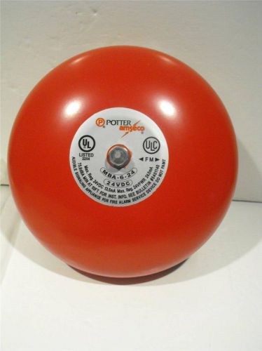 Potter amseco mba-6-24 alarm bell new free s&amp;h for sale