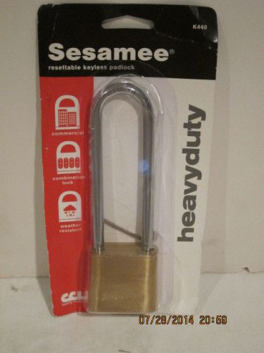 Sesamee keyless padlock-k440 - long shackle-free shipping new in sealed package! for sale