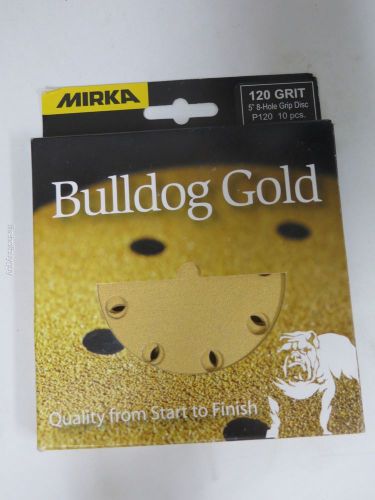 Mirka 23-615-120rp  5-inch 8-hole grip gold discs - 10 pack for sale