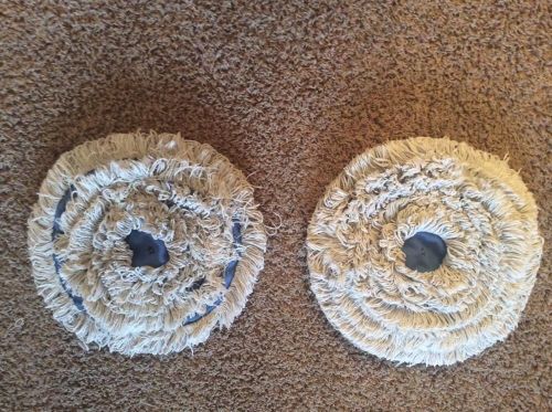 2 Carpet cleaning Bonnets - 17&#034; - used
