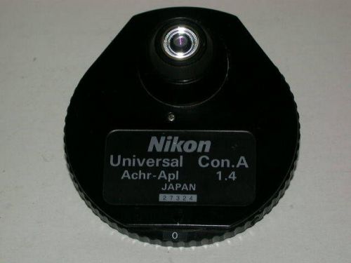 NIKON UNIVERSAL microscope condenser; DIC,NOMARSKI,brightfield,darkfield,phase.