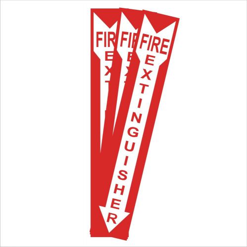 3x fire extinguisher 4 inch x 12 inch safety decal sticker sign label for sale