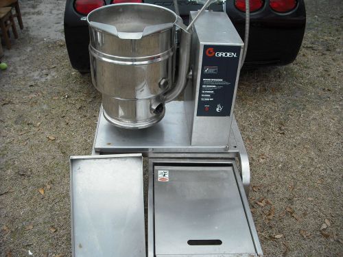 Groen tdb-20 steam jacketed tilt kettle cooker with extras for sale