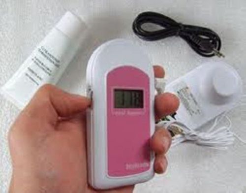 USA SELLER Handheld Baby Heart Sound Pocket Fetal Doppler Fetal Monitor,LCD+GEL