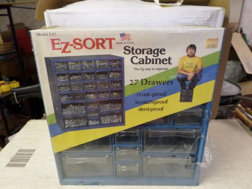 Vintage EZ-Sort Storage Cabinet 27 Drawer Plastic