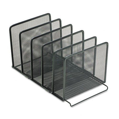 NEW Rolodex Mesh Collection Stacking Sorter  5-Section  Black (22141)  5-pack