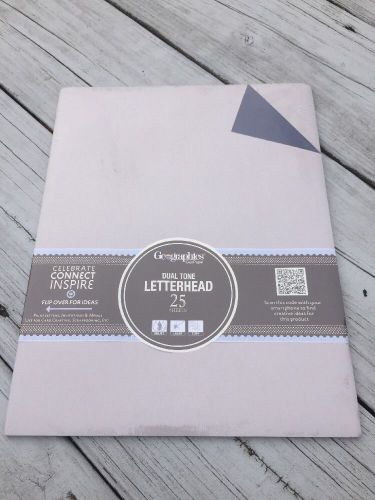 Geographics Dual Tone Navy Gray Double Sided Leaderhead Printer Paper 48432