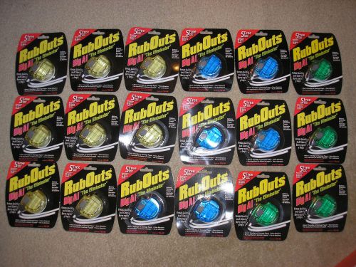 18 Battery Powered Eraser Rub Outs Big Al The Eliminator  Green Blue Yellow