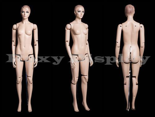 Female Mannequin Dress Form Display With flexible head arms and legs #MZ-FM01