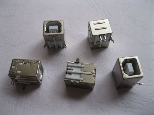 12 Pcs Female USB Socket Right Angle PCB Connector BF90