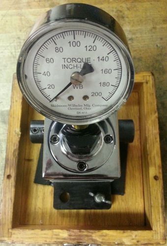 Skidmore Wilhelm Torque Tester 0-200 Inch Pound Model WB