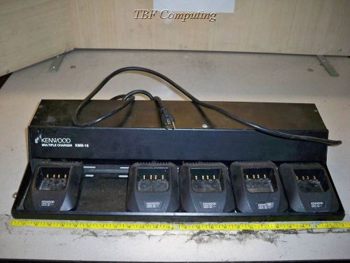 Kenwood KMB-16 Multi Charger Chassis w/ 4*KSC-24 &amp; 1*KSC-20 Single Chargers P&amp;R