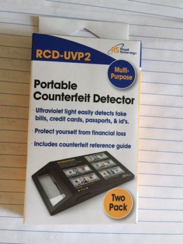 NEW Royal Sovereign Portable Counterfeit Detector 1 pack  RCD-UVP
