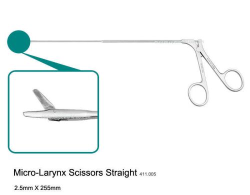 New Micro-Larynx Scissors Straight 2.5X255mm