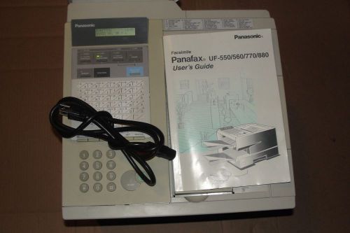 Panasonic panafax uf-880 fax and copier  w/user&#039;s guide - free domestic shipping for sale