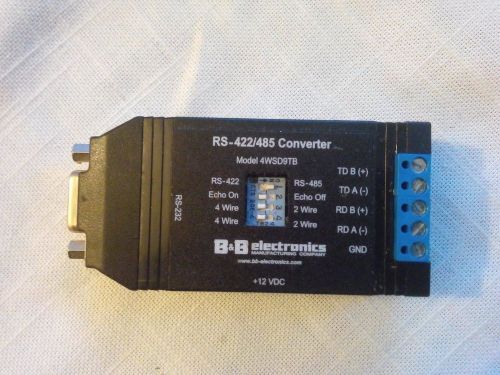 B&amp;B ELECTRONICS 4WSD9TB RS-422 2WIRE/4WIRE RS-485 CONVERTER