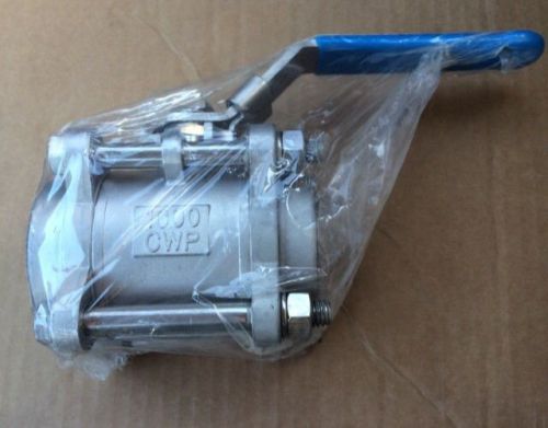 2&#034; inch jamesbury stainless 3 piece ball valve cf8m 3c-3600mt-3 new socket weld for sale