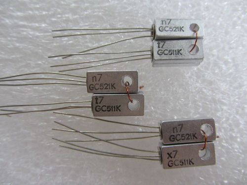 GC511 &amp; GC521 / AC188 &amp; AC187/ AC128 &amp; AC127 PNP/NPN  Pair Germanium Transistors